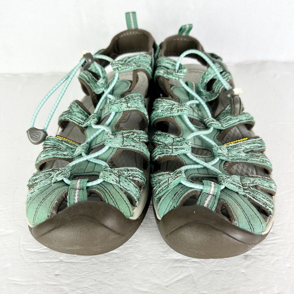 Keen Women's Whisper Waterproof Sandals Size 9.5 Green Gray Outdoor Hiking - Picture 5 of 8